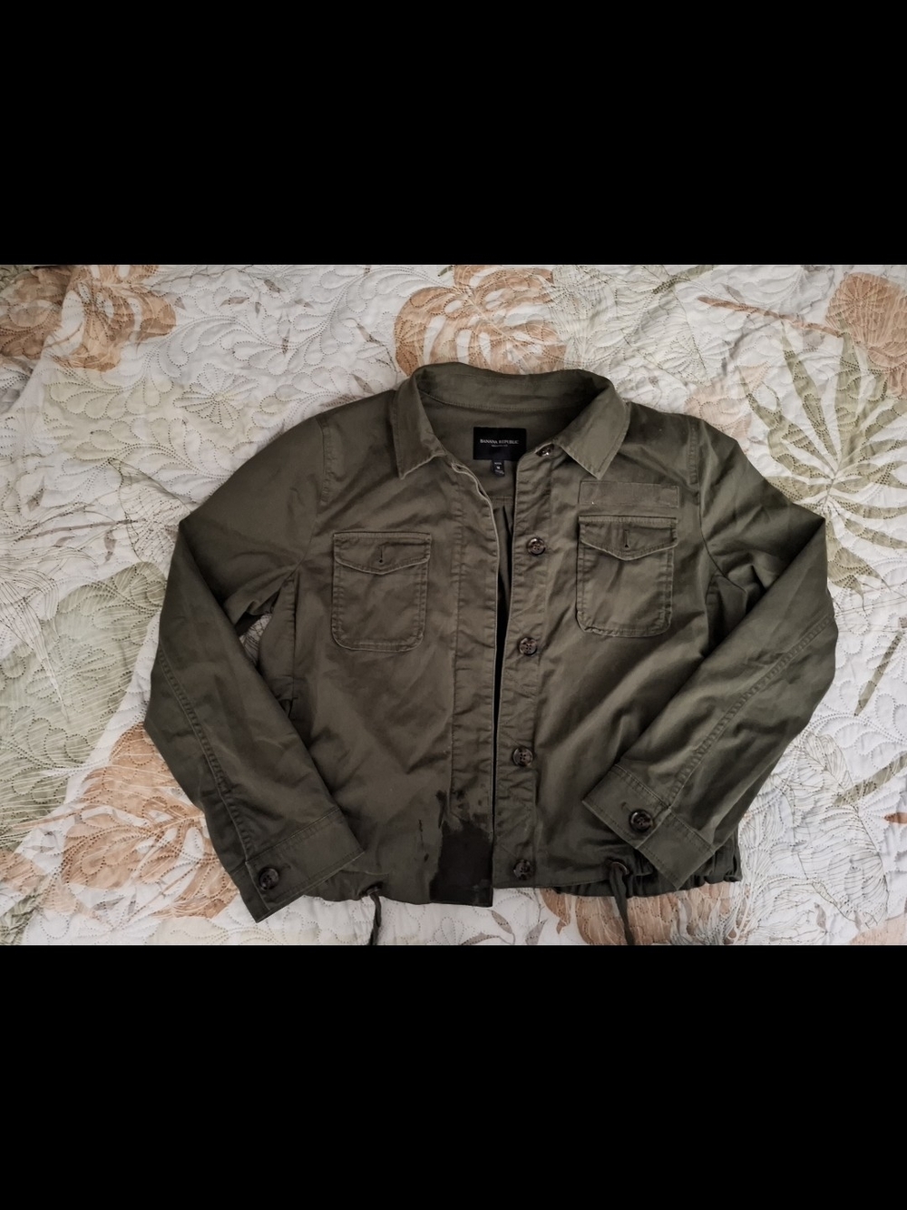 Men's Military-Style Field Jacket - Olive
